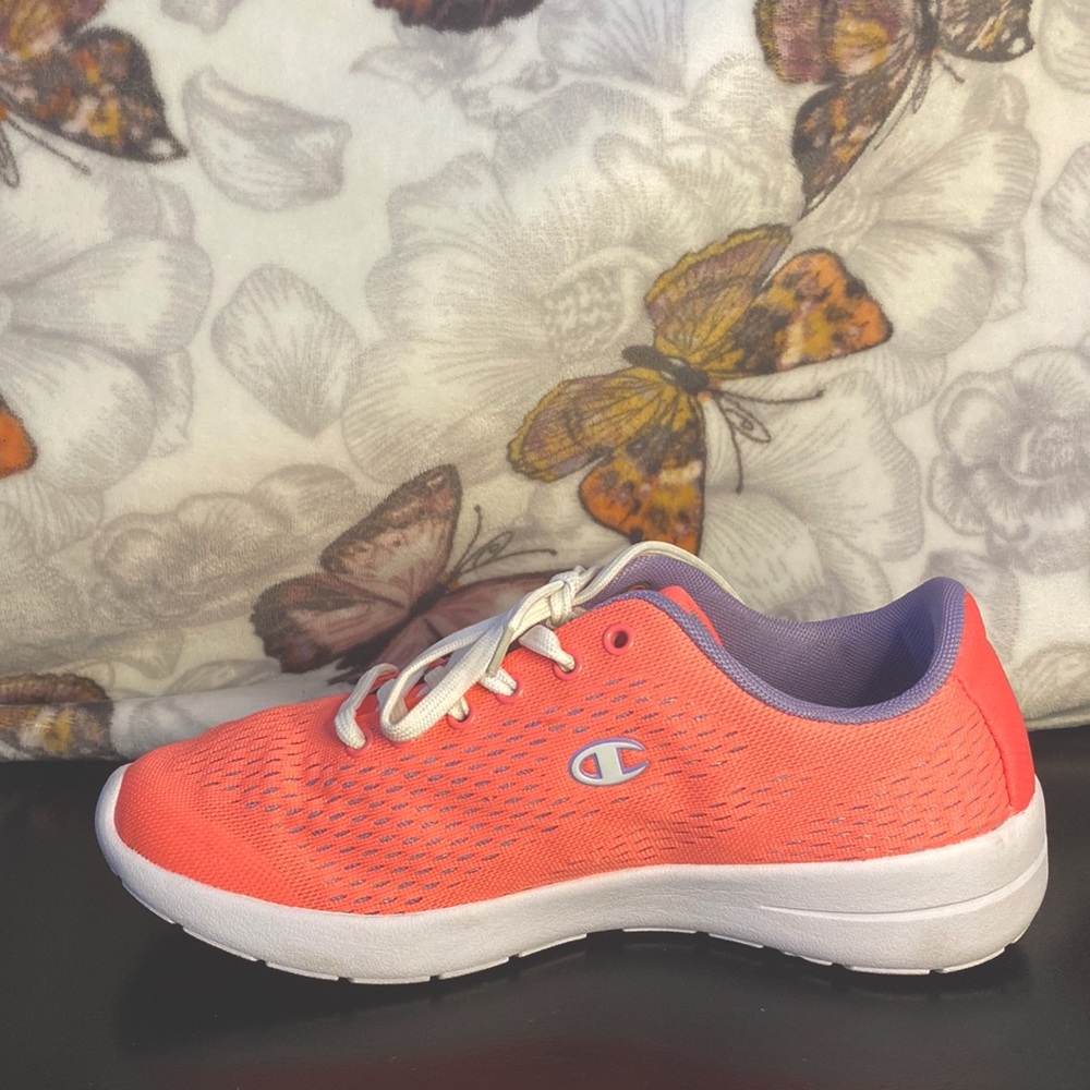 Neon pink athletic champion running shoes, very comfortable and only worn twice!